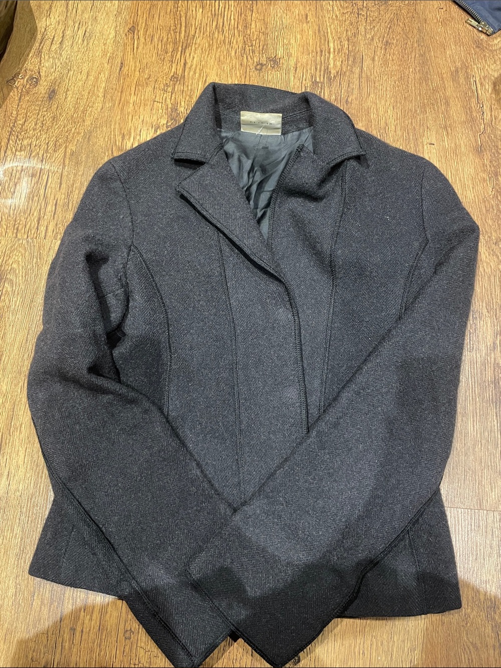 Akris Punto Womens Grey Tailored Wool-Blend Jacket